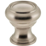 OMNIA - 1 1/4'' Dia Cabinet Knob US15 - Lacquered Satin Nickel Plated