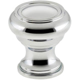 OMNIA - 1 1/4'' Dia Cabinet Knob US26 - Polished Chrome Plated