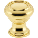 OMNIA - 1 1/4'' Dia Cabinet Knob US3 - Lacquered Polished Brass