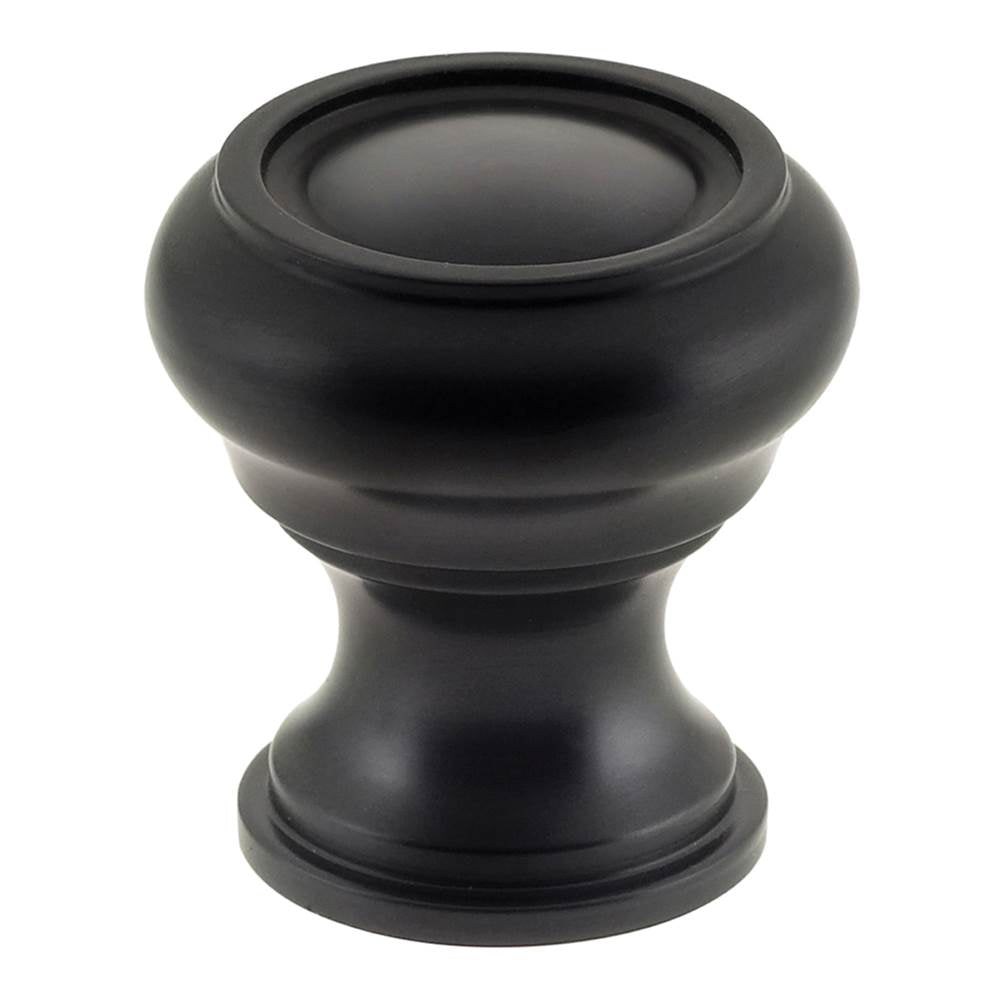 OMNIA - 1 1/2'' Dia Cabinet Knob US10B - Lacquered Oil Rubbed Black
