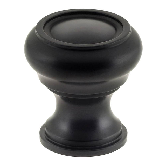 OMNIA - 1 1/2'' Dia Cabinet Knob US10B - Lacquered Oil Rubbed Black