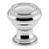OMNIA - 1 1/2'' Dia Cabinet Knob US26 - Polished Chrome Plated