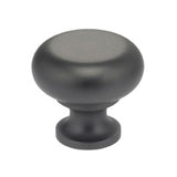 OMNIA - 1-7/32'' Dia. Cabinet Knob 10B - Lacquered Oil Rubbed Black