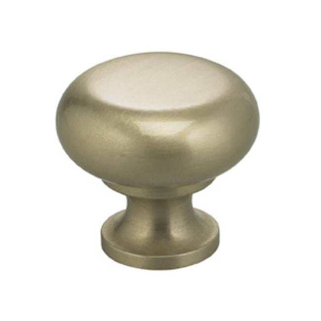 OMNIA - 1-7/32'' Dia. Cabinet Knob US15 - Lacquered Satin Nickel Plated