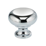 OMNIA - 1-7/32'' Dia. Cabinet Knob US26 - Polished Chrome Plated