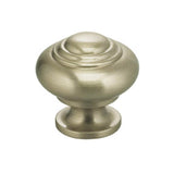 OMNIA - 1'' Dia. Cabinet Knob US15 - Lacquered Satin Nickel Plated