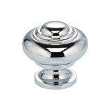 OMNIA - 1'' Dia. Cabinet Knob US26 - Polished Chrome Plated