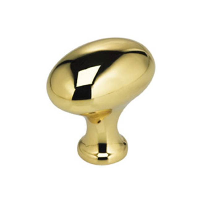 OMNIA - 1-3/16'' Dia. Cabinet Knob US3 - Lacquered Polished Brass