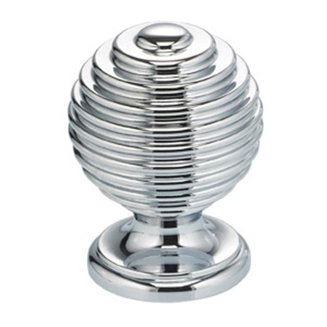 OMNIA - 1-3/16'' Dia. Cabinet Knob US26 - Polished Chrome Plated