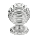 OMNIA - 1-3/16'' Dia.Cabinet Knob US26D - Satin Chrome Plated