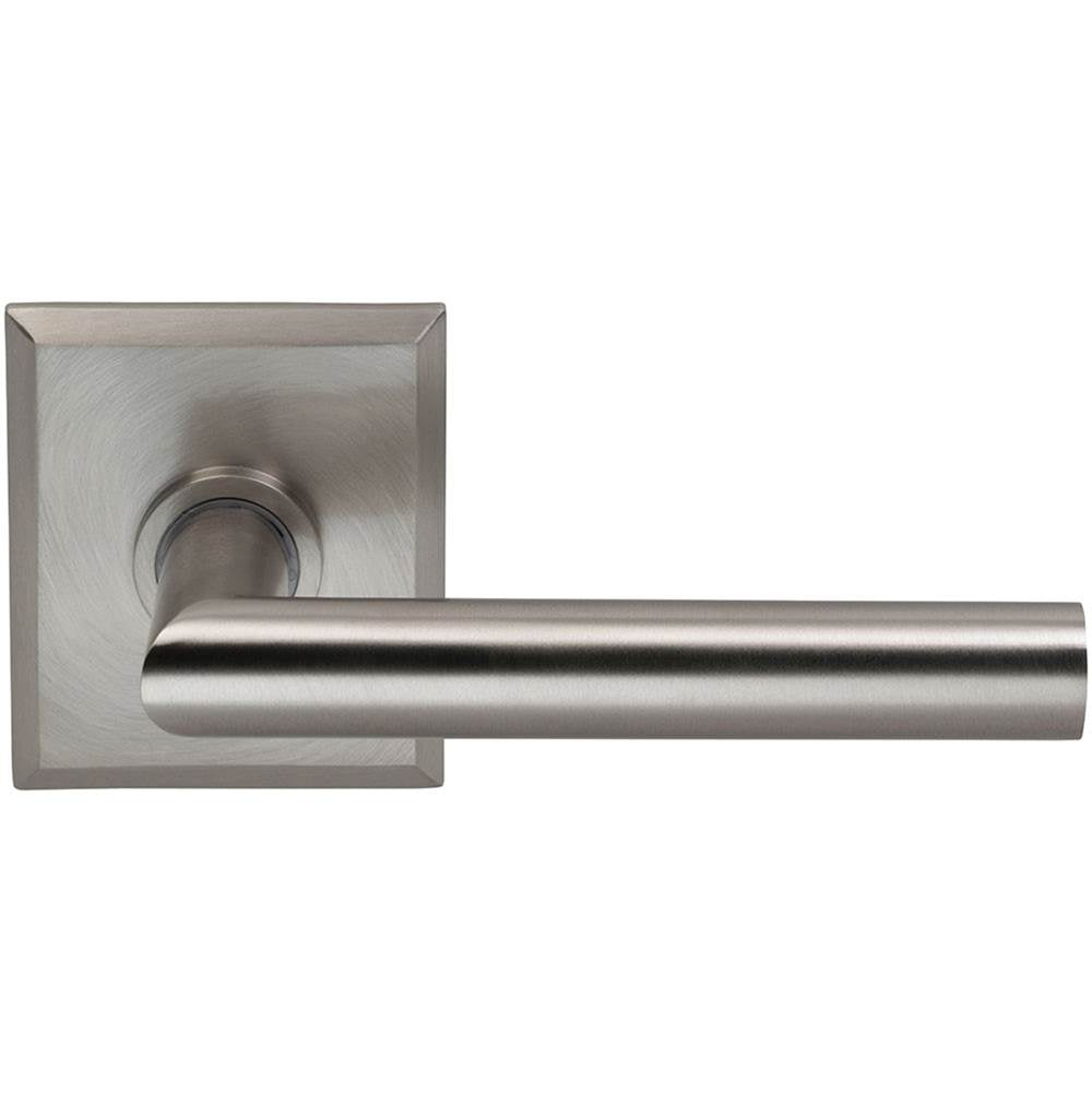OMNIA - Mod.Lvr,Rect.Rose,Pass. US15 - Lacquered Satin Nickel Plated