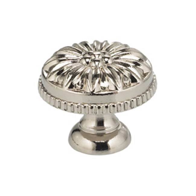 OMNIA - 1-3/8'' Dia. Cabinet Knob US14 - Lacquered Polished Nickel Plated