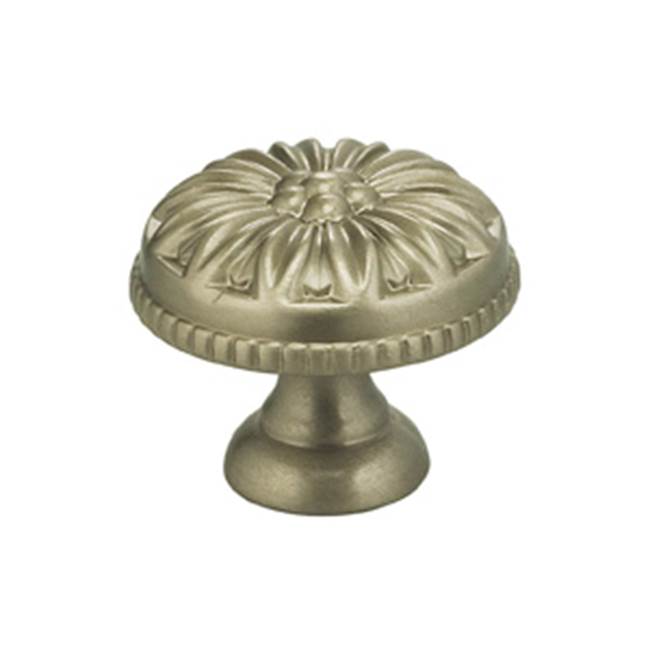 OMNIA - 1'' Dia. Cabinet Knob US15 - Lacquered Satin Nickel Plated