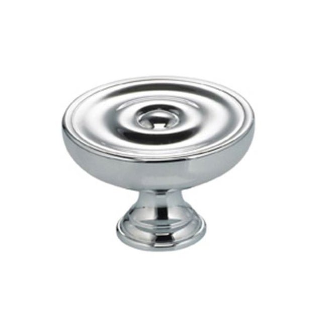 OMNIA - 1-3/16'' Dia. Cabinet Knob US26 - Polished Chrome Plated