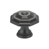 OMNIA - 1'' Dia. Cabinet Knob US10B - Lacquered Oil Rubbed Black