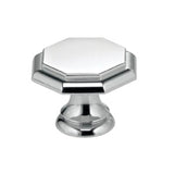 OMNIA - 1-3/16'' Dia. Cabinet Knob US26 - Polished Chrome Plated