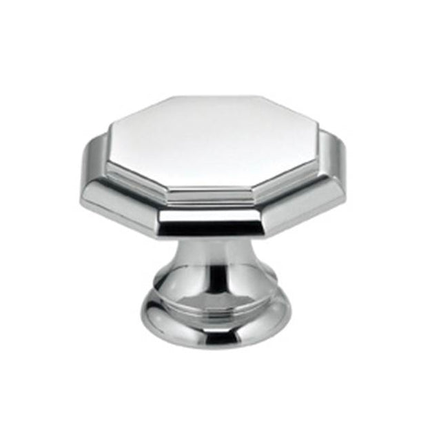 OMNIA - 1-3/16'' Dia. Cabinet Knob US26 - Polished Chrome Plated