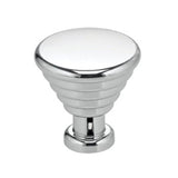 OMNIA - 1'' Dia. Cabinet Knob US26 - Polished Chrome Plated
