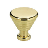 OMNIA - 1'' Dia. Cabinet Knob US3 - Lacquered Polished Brass