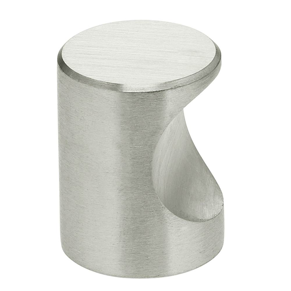 OMNIA - 13/16'' Dia. Cabinet Knob US32D - Satin Stainless Steel