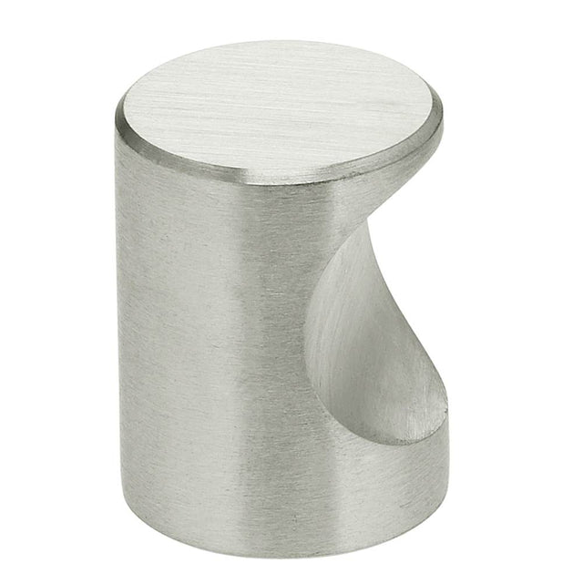 OMNIA - 13/16'' Dia. Cabinet Knob US32D - Satin Stainless Steel