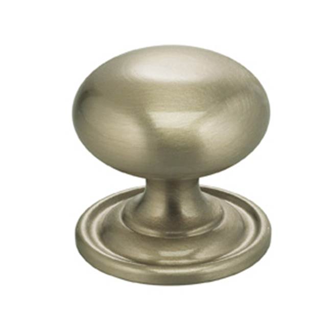 OMNIA - 1-9/16'' Dia. Cabinet Knob US15 - Lacquered Satin Nickel Plated