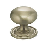 OMNIA - 1-9/16'' Dia. Cabinet Knob US15 - Lacquered Satin Nickel Plated