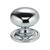 OMNIA - 1-9/16'' Dia. Cabinet Knob US26 - Polished Chrome Plated