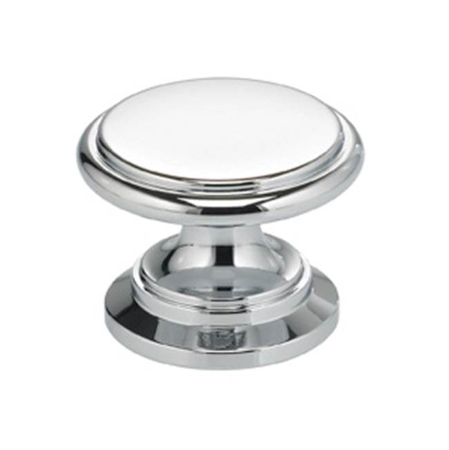 OMNIA - 1-1/4'' Dia. Cabinet Knob US26 - Polished Chrome Plated