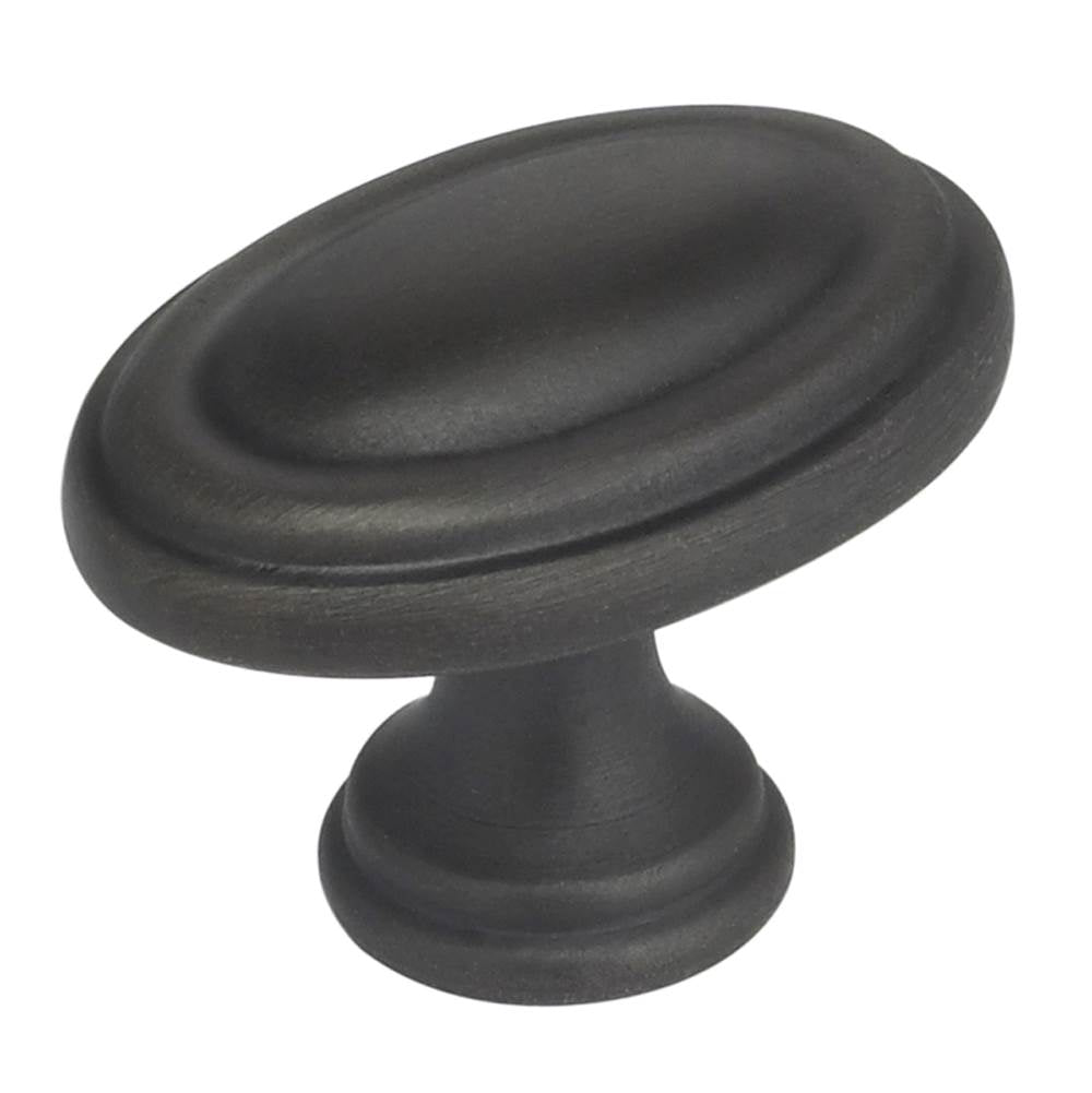 OMNIA - 1-3/16'' Dia. Cabinet Knob 10B - Lacquered Oil Rubbed Black
