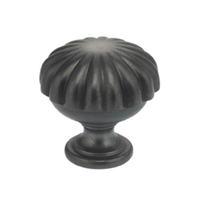 OMNIA - 1-3/16'' Dia. Cabinet Knob 10B - Lacquered Oil Rubbed Black
