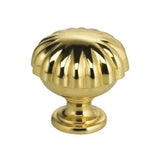 OMNIA - 1-3/8'' Dia. Cabinet Knob US3 - Lacquered Polished Brass