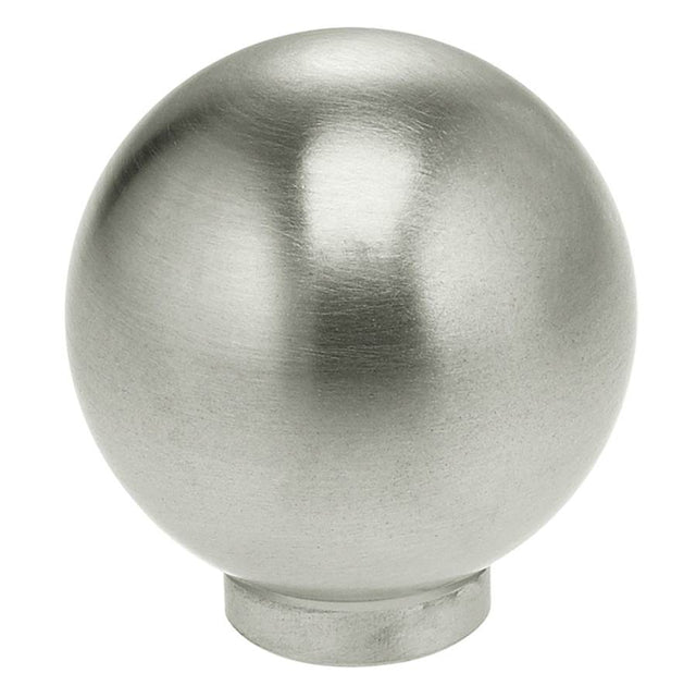 OMNIA - 1'' Dia. Cabinet Knob US32D - Satin Stainless Steel
