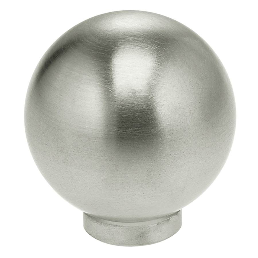 OMNIA - 1-3/16'' Dia.Cabinet Knob US32D - Satin Stainless Steel