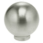 OMNIA - 1-3/16'' Dia.Cabinet Knob US32D - Satin Stainless Steel