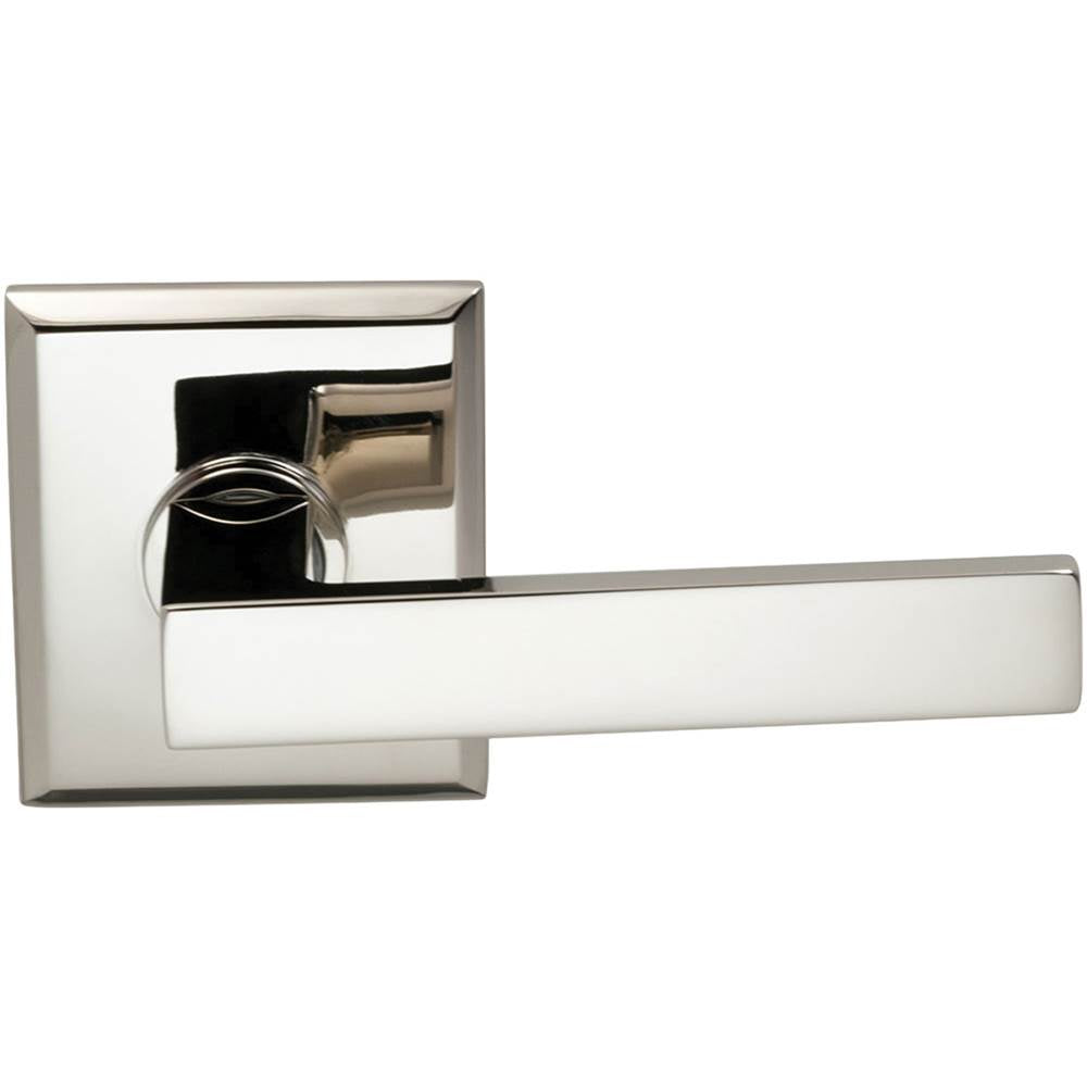 OMNIA - Sqr.Lvr,Rect.Rose,Priv. US14 - Lacquered Polished Nickel Plated