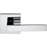 OMNIA - Sq.Lvr, Sq.Rose,Rh Sd US26 - Polished Chrome Plated