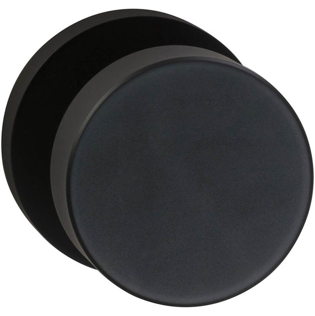 OMNIA - Puck Knob,Mod.Rose,Pass. US10B - Lacquered Oil Rubbed Black
