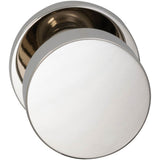 OMNIA - Puck Knob,Mod.Rose, S.D. US4A - Unlacquered Satin Brass