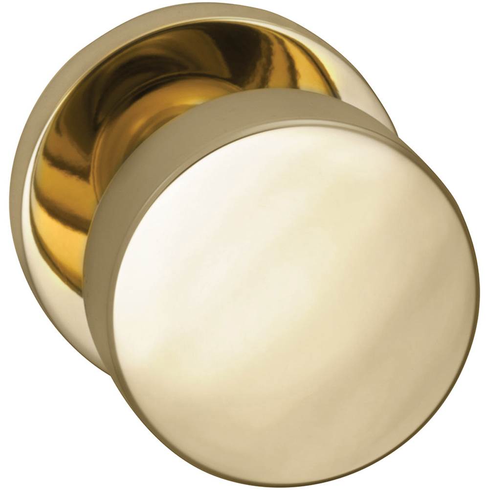 OMNIA - Puck Knob,Mod.Rose,Priv. US3 - Lacquered Polished Brass