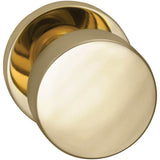 OMNIA - Puck Knob,Mod.Rose,Priv. US3 - Lacquered Polished Brass