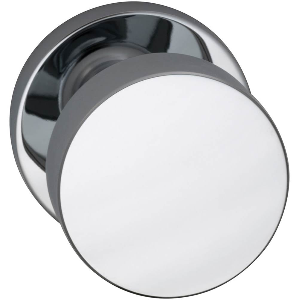 OMNIA - Puck Knob,Mod.Rose,Priv. US26 - Polished Chrome Plated