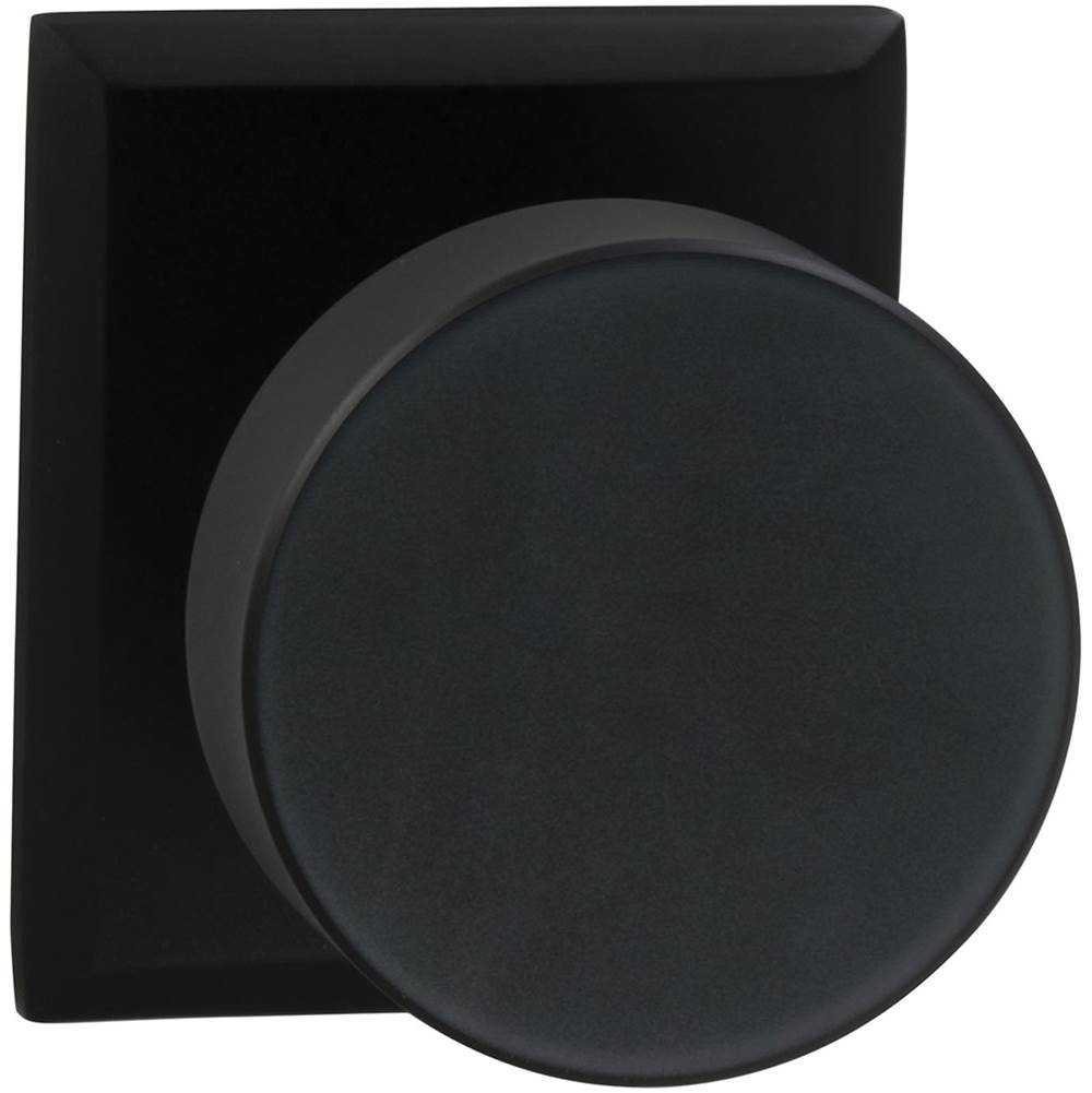 OMNIA - Puck Knob,Rect.Rose,Pass US10B - Lacquered Oil Rubbed Black