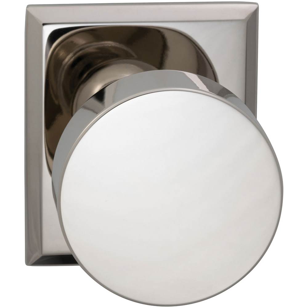 OMNIA - Puck Knob,Rect.Rose,Priv.US14 - Lacquered Polished Nickel Plated