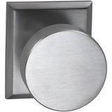 OMNIA - Puck Knob,Rect.Rose,Pass.US26D - Satin Chrome Plated
