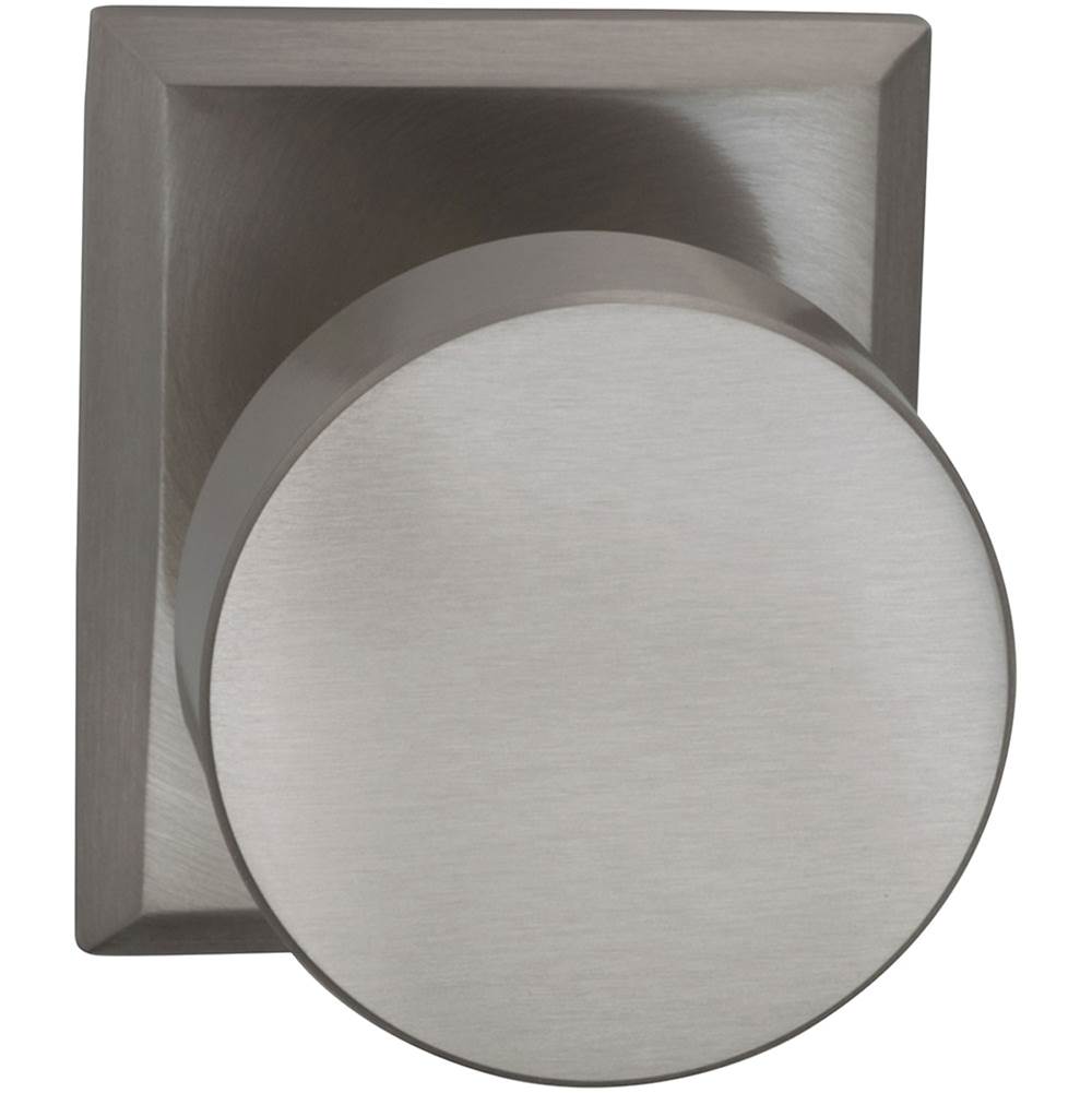 OMNIA - Puck Knob,Rect.Rose,Priv.US15 - Lacquered Satin Nickel Plated