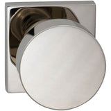 OMNIA - Puck Knob,Sq.Rose,Priv. US4A - Unlacquered Satin Brass