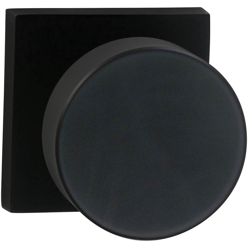 OMNIA - Puck Knob,Sq.Rose,Pass. US10B - Lacquered Oil Rubbed Black