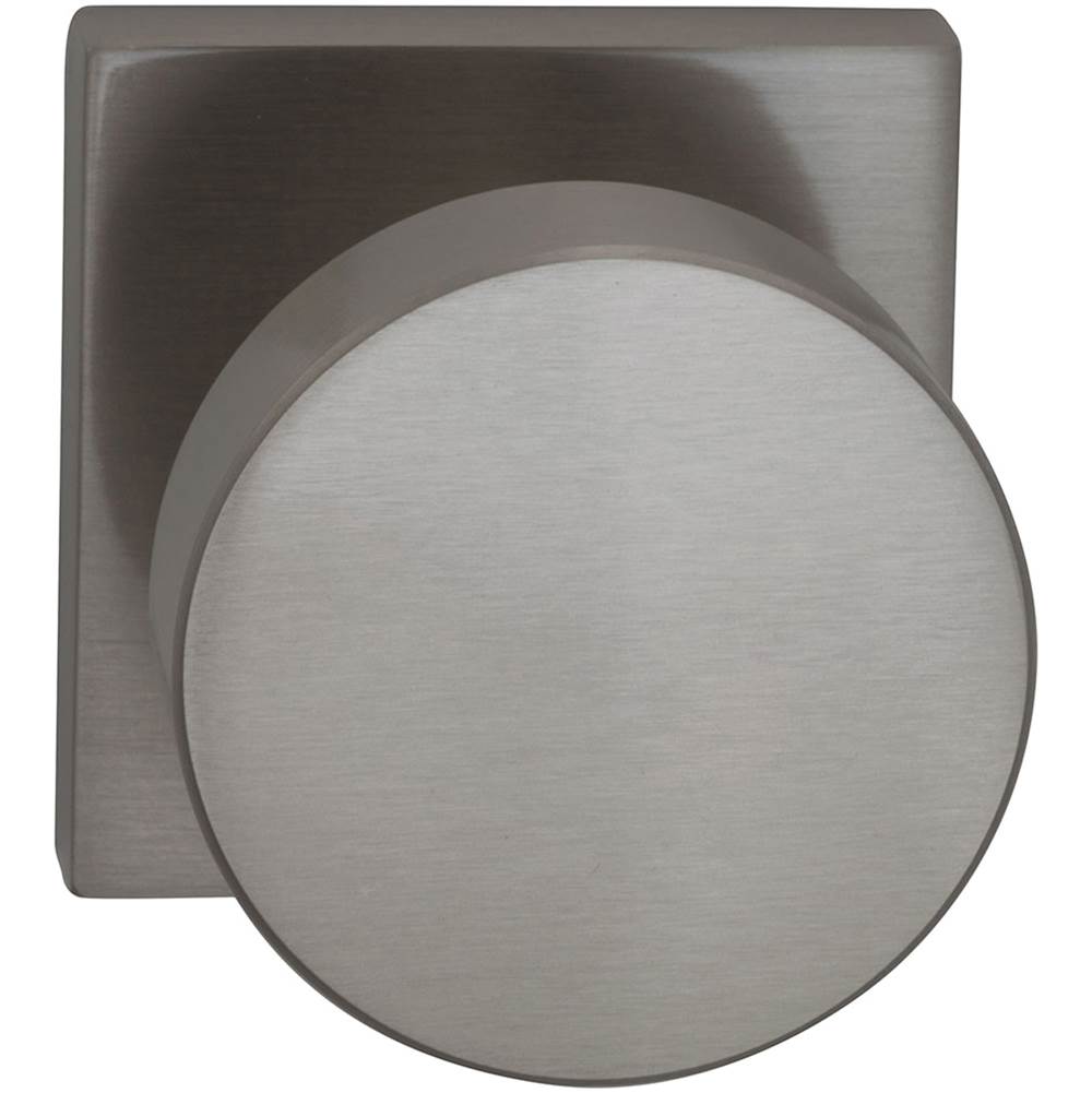 OMNIA - Puck Knob,Sq.Rose,Priv.US15 - Lacquered Satin Nickel Plated