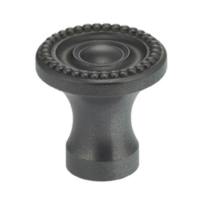 OMNIA - 1'' Dia. Cabinet Knob US10B - Lacquered Oil Rubbed Black